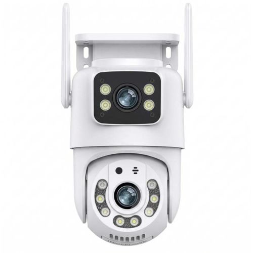 Generic Caméra PTZ HD à Double Objectif 1080p, Caméra Réseau Sans Fil à Double Objectif Avec Vision Nocturne, Caméra De Sécurité Intelligente - image 2 Generic Caméra PTZ HD à Double Objectif 1080p, Caméra Réseau Sans Fil à Double Objectif Avec Vision Noc