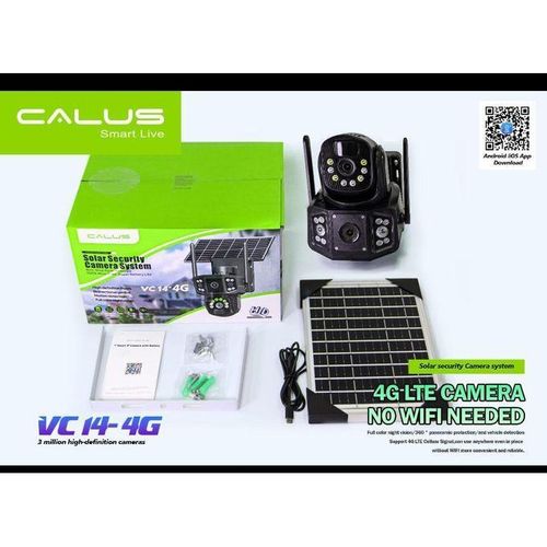 caméra de surveillance solaire CALUS VC15-4G qui prend puce et contrôle à distance