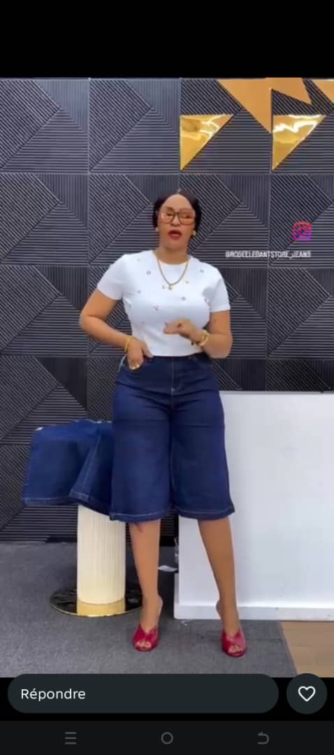 Ensemble culotte jeans+ haut