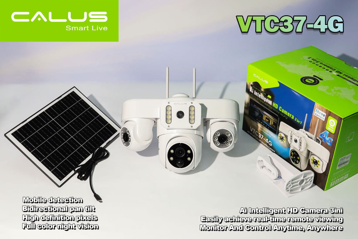 Caméra solaire 3 vision 4g avec pus
