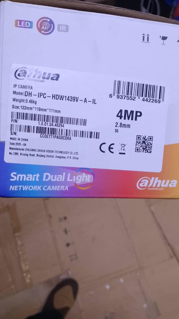 Caméra dahua 4 mega